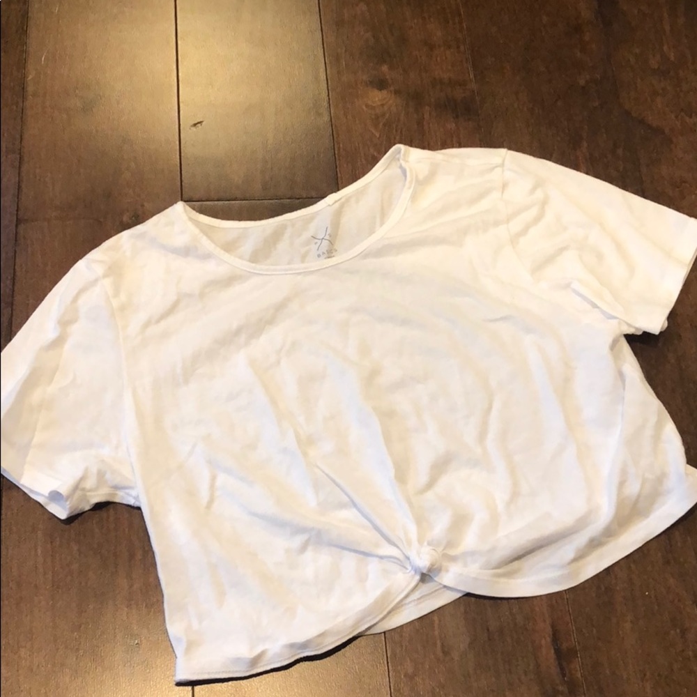 white crop top
